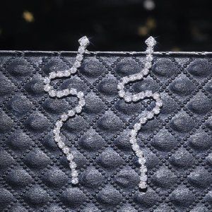 💎Simple Trendy Snake Shiny Fashion Earrings for Women, MARR9126